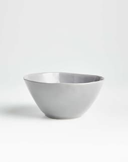 Small Ecru Ceramic Compote